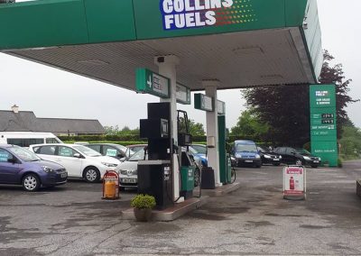 Collins Fuels Petrol Station signage